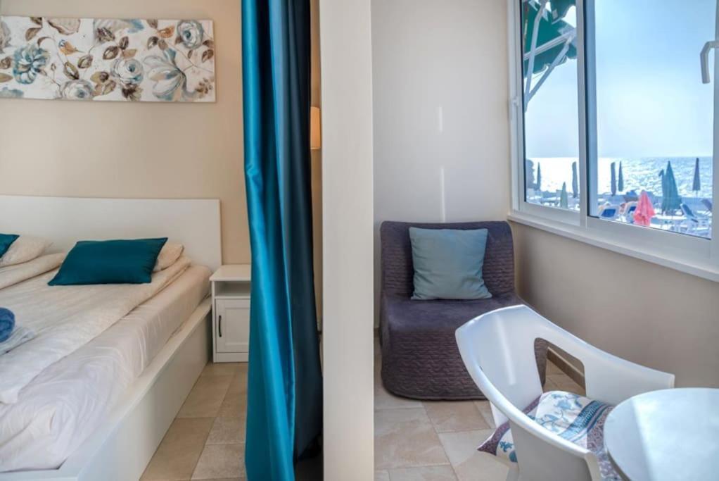 First Line Ocean View Studio Puerto de Santiago  Luaran gambar